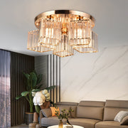 Modern Classic Chandelier Sasha, LC117/5GD, 5x E27, Metal and Crystal, Gold, Lampshade Classic Chandeliers Προεπιλεγμένος τίτλος Alessandro Design
