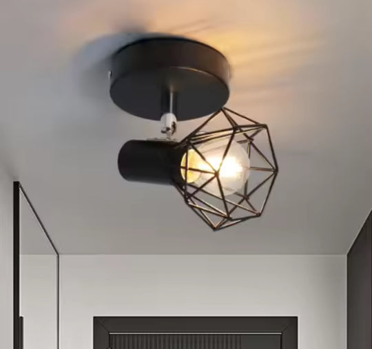 Chandelier with Shade, GRACIE, Diamond, 1XE14, Black, Metal Classic Chandeliers Προεπιλεγμένος τίτλος Alessandro Design