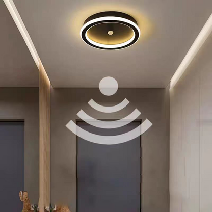 Πολυέλαιος LED με αισθητήρα κίνησης PS500BK, 28W, Κρύο/Ζεστό/Ουδέτερο φως, Μαύροι πολυέλαιοι LED Προεπιλεγμένος τίτλος Alessandro Design