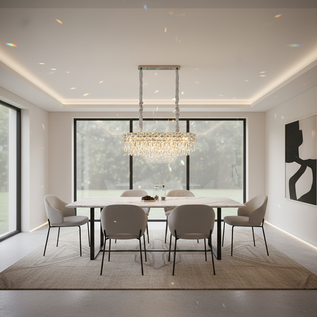 Κρυστάλλινος πολυέλαιος LUCENT Regalis 28xE14, 85x35 cm, χρυσός, ρυθμιζόμενο ύψος, μεταλλικοί και κρύσταλλοι πολυέλαιοι Προεπιλεγμένος τίτλος Alessandro Design