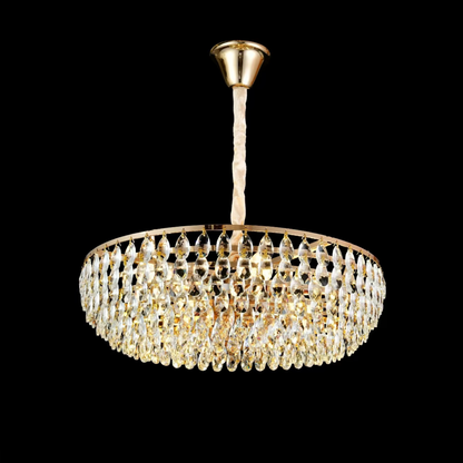 Crystal Chandelier CC1677/400GD, 4xE14, Shiny Gold, Ρυθμιζόμενο ύψος, Metal and Crystal Crystal Chandeliers Προεπιλεγμένος τίτλος Alessandro Design