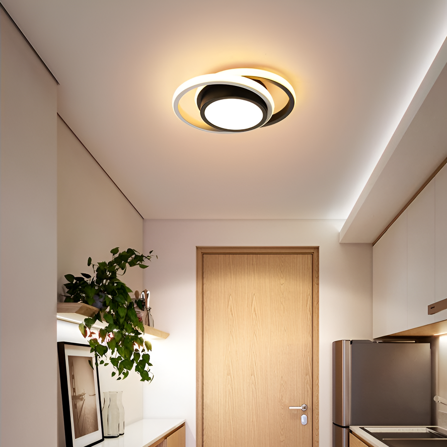 Πολυέλαιος LED VERTEX FUSION 21W, 2 κύκλοι, Μεταλλικά πλαίσια, Κρύο/Ζεστό/Ουδέτερο φως, Λευκό/Μαύρο LED Πολυέλαιοι Προεπιλεγμένος τίτλος Alessandro Design