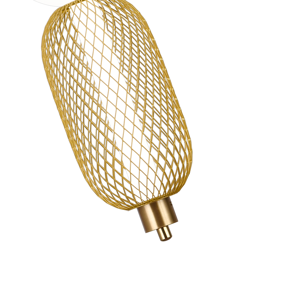 Κρεμαστός πολυέλαιος LED LM550/2GD, 11W, ελαφρύ 3000/4000/6000K, χρυσό, ρυθμιζόμενο ύψος Μοντέρνοι πολυέλαιοι Προεπιλεγμένος τίτλος Alessandro Design