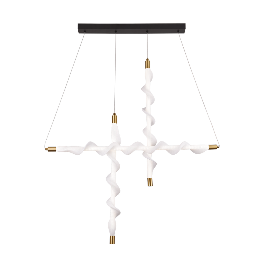 Κρεμαστός ακρυλικός πολυέλαιος LED UNDA Bishop, 22W, Light 3000/4000/6000K, Λευκό, ρυθμιζόμενο ύψος Μοντέρνοι πολυέλαιοι Προεπιλεγμένος τίτλος Alessandro Design