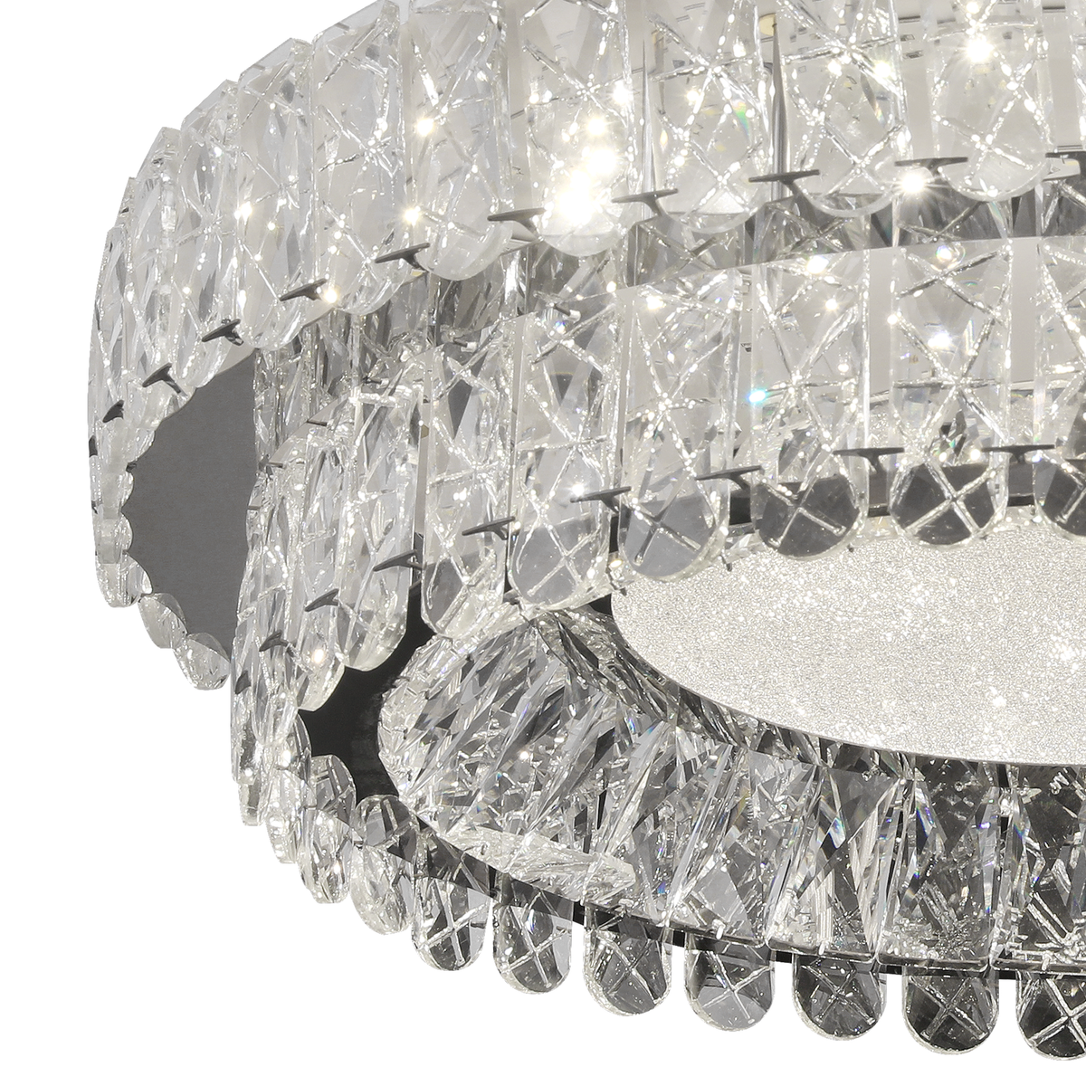 Πολυέλαιος LED με Τηλεχειριστήριο, LLC153/500CH, κρύσταλλο και μέταλλο, 59W, 1 κύκλος, με δυνατότητα ρύθμισης ρύθμισης ύψους, κρύο/θερμό/ουδέτερο φως, πολυέλαιοι φωτισμού LED με τηλεχειριστήριο Προεπιλεγμένος τίτλος Alessandro Design
