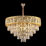 Crystal Chandelier BELVEDERE Magno 8xE14, Διάμετρος 60cm, Γυαλιστερό Χρυσό, Ρυθμιζόμενο ύψος Κρυστάλλινος Πολυέλαιος Προεπιλεγμένος τίτλος Alessandro Design