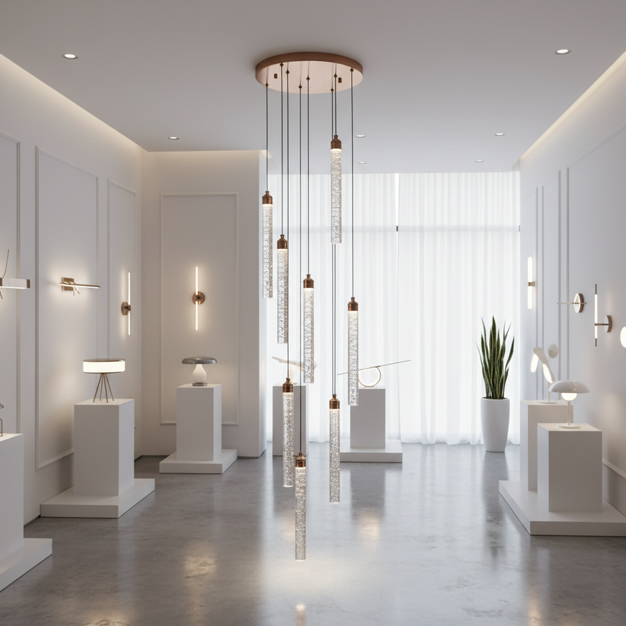 Κρυστάλλινος πολυέλαιος LED 21W, VERTILUX Supremo, Ζεστό/Ουδέτερο/Κρύο φως, Διάμετρος 35cm Χρυσοί Κρύσταλλοι Πολυέλαιοι Προεπιλεγμένος τίτλος Alessandro Design