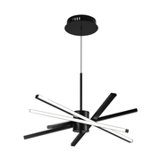 Πολυέλαιος LED με Τηλεχειριστήριο LT176/5BK, 69W, 5 Στοιχεία, Κρύο/Ζεστό/Ουδέτερο φως, Ρυθμιζόμενο, Μαύρο, ρυθμιζόμενο ύψος Πολυέλαιοι LED με τηλεχειριστήριο Προεπιλεγμένος τίτλος Alessandro Design