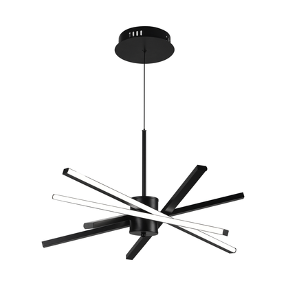 Πολυέλαιος LED με Τηλεχειριστήριο LT176/5BK, 69W, 5 Στοιχεία, Κρύο/Ζεστό/Ουδέτερο φως, Ρυθμιζόμενο, Μαύρο, ρυθμιζόμενο ύψος Πολυέλαιοι LED με τηλεχειριστήριο Προεπιλεγμένος τίτλος Alessandro Design
