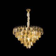 Crystal Candelabra VENARIA 6x E14, Διάμετρος 40cm, Γυαλιστερό χρυσό, Ρυθμιζόμενο ύψος Crystal Candelabra Προεπιλεγμένος τίτλος Alessandro Design