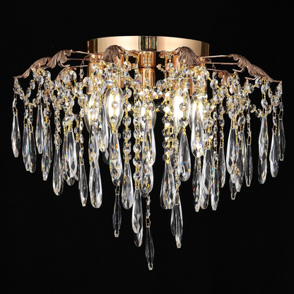 Crystal Chandelier LUMIRA Eleganza, 5x E14, Diameter 48cm, Shiny Gold Crystal Chandeliers Προεπιλεγμένος τίτλος Alessandro Design