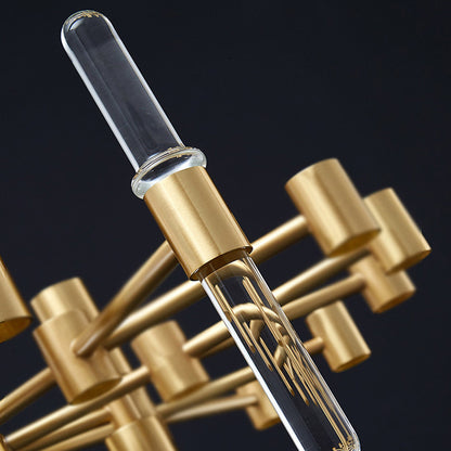 Crystal Chandelier CC850/480GD, 6xE14, 48X45cm, Ρυθμιζόμενο ύψος, Γυαλιστερό Χρυσό, Ρυθμιζόμενο Ύψος, Κομψή σχεδίαση, Μεταλλικοί και Κρυστάλλινοι Πολυέλαιοι Προεπιλεγμένος τίτλος Alessandro Design