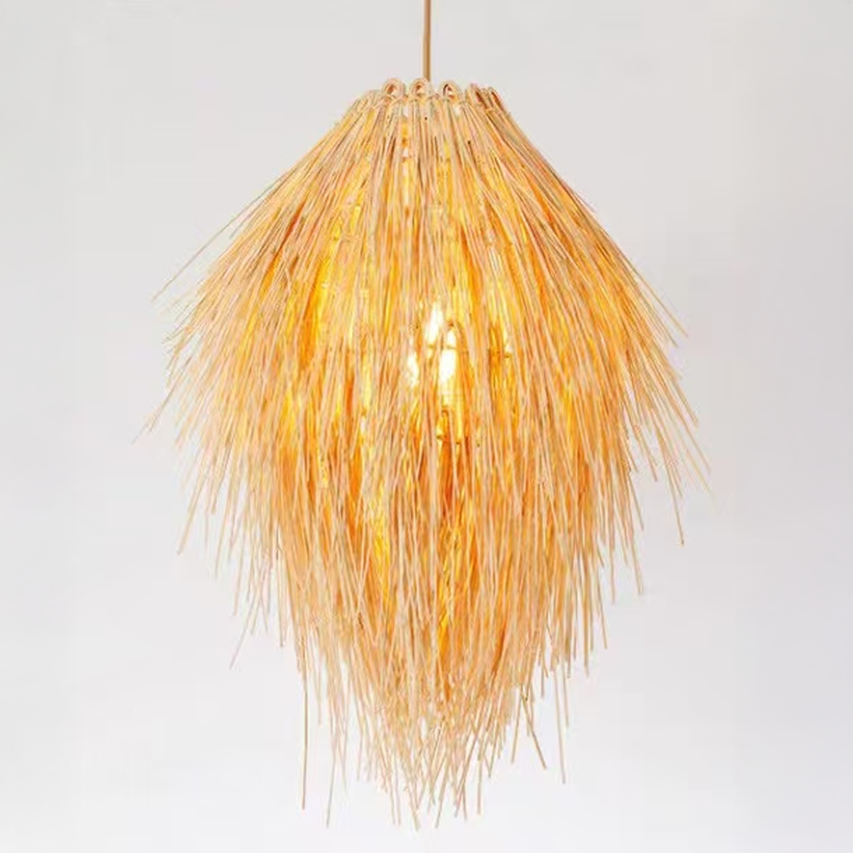 Vintage Πολυέλαιος Straw LV810, 1xE27, Rustic, 38cm, Yellow Vintage Chandeliers Προεπιλεγμένος τίτλος Alessandro Design