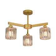Modern Classic Chandelier LC110/3GD with Crystal, 3x E27, Gold, Metal and Crystal Classic Chandeliers Προεπιλεγμένος τίτλος Alessandro Design