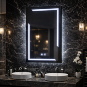 Ορθογώνιος καθρέφτης LED, 45x60cm, ECLISSA Touch, Demister System, Dimmable, Cold Light 6000K Mirrors Korman E Προεπιλεγμένος τίτλος Alessandro Design
