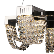 Κρυστάλλινος πολυέλαιος LED 15W, STRATUS Magno, διάμετρος 50 cm, γυαλιστερό χρώμιο, ζεστό ουδέτερο κρύο φως 3000K/4000K/6000K ρυθμιζόμενο ύψος, μεταλλικοί και κρύσταλλοι πολυέλαιοι Προεπιλεγμένος τίτλος Alessandro Design