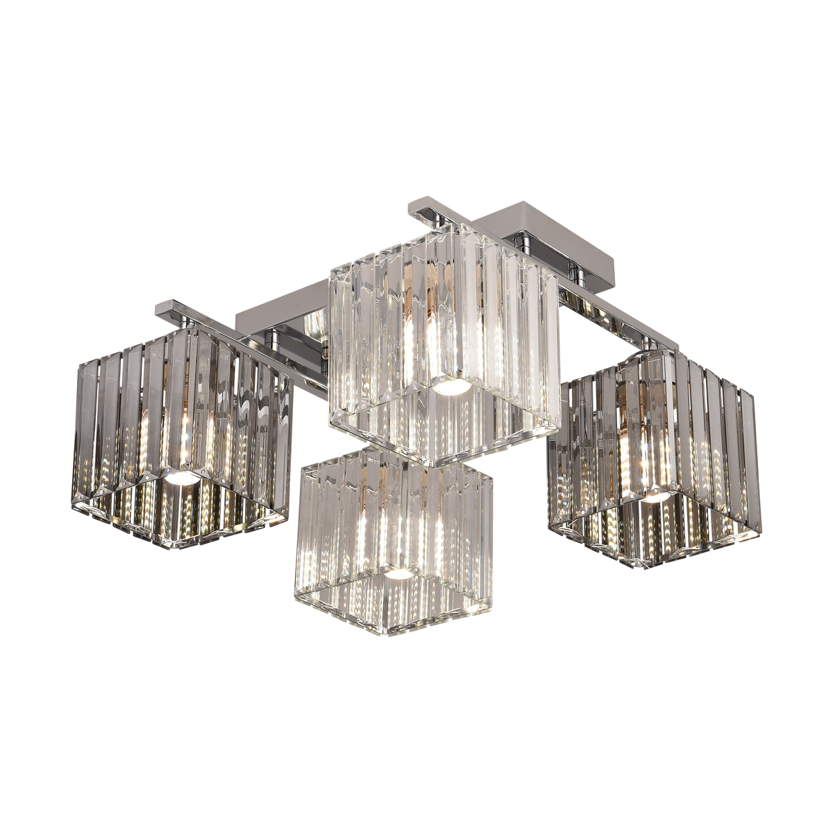 Georgian Chandelier, LC115/4, 4x E27, Chrome, Metal Classic Chandeliers Προεπιλεγμένος τίτλος Alessandro Design