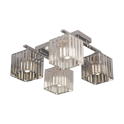 Georgian Chandelier, LC115/4, 4x E27, Chrome, Metal Classic Chandeliers Προεπιλεγμένος τίτλος Alessandro Design