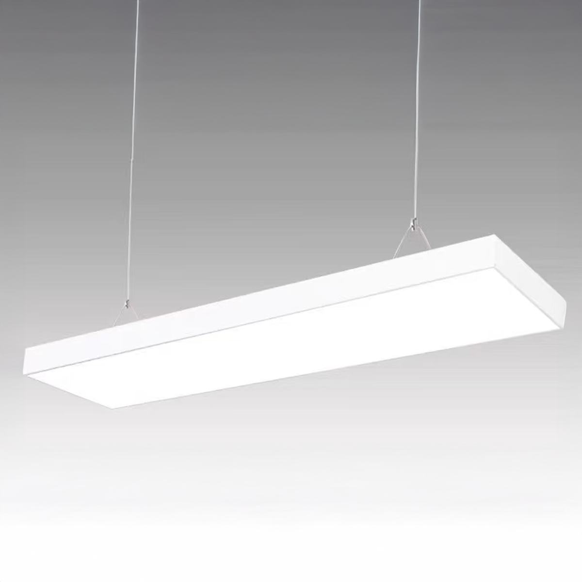 Κρεμαστός πολυέλαιος LED DARIN, 120cm, 23W, Ρυθμιζόμενο ύψος, Cool Light, White Modern Chandeliers Προεπιλεγμένος τίτλος Alessandro Design