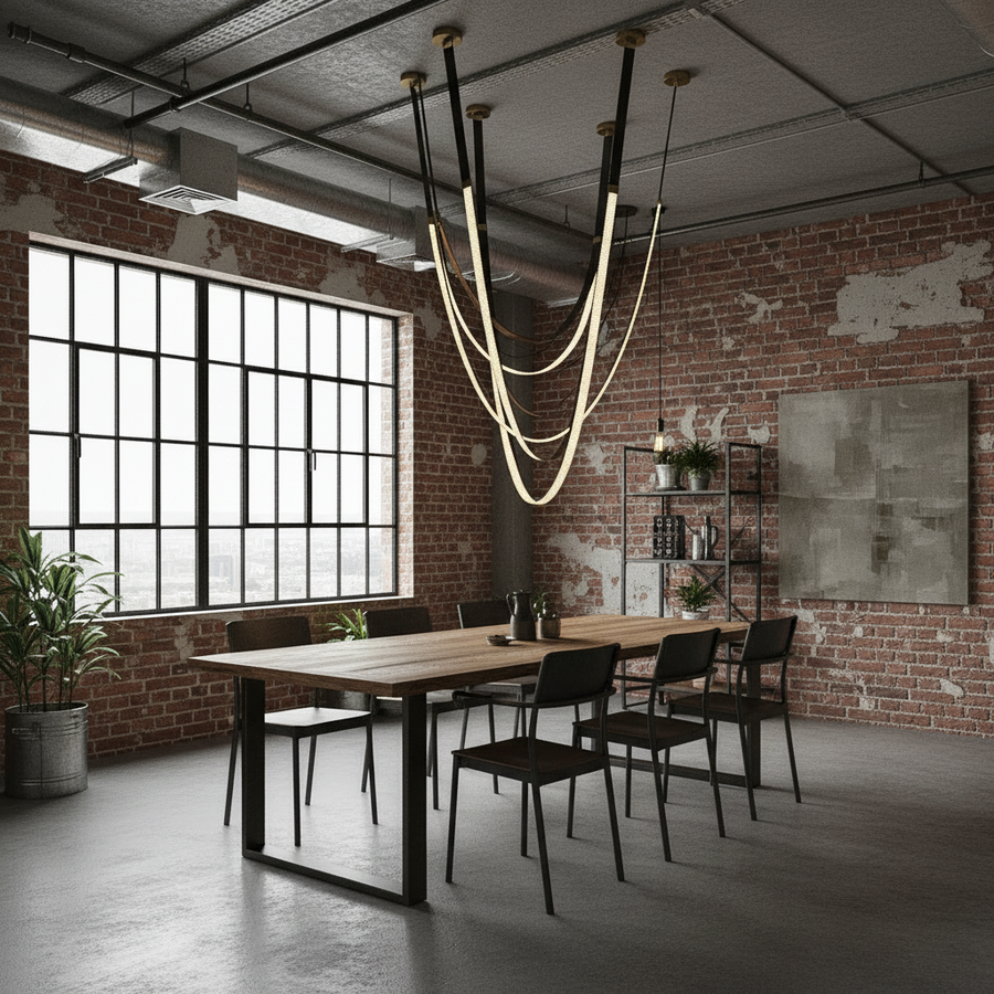 Modern Chandelier, LED, ARIA Largo, 31W, Warm light, Black Modern Chandeliers Προεπιλεγμένος τίτλος Alessandro Design