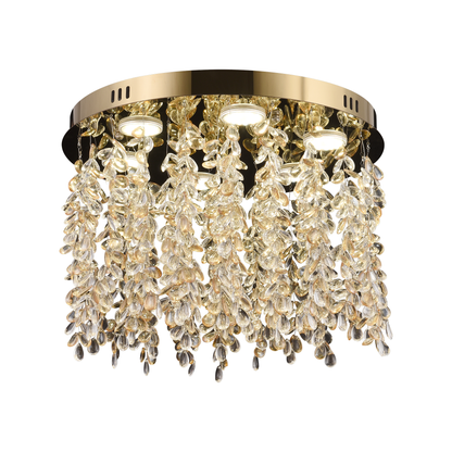 Crystal LED Chandelier LLC213/400GD Στρογγυλός, 22W, Δροσερό/Ζεστό/Ουδέτερο φως, Crystal, Gold Crystal Chandeliers Προεπιλεγμένος τίτλος Alessandro Design