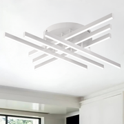 Πολυέλαιος LED με τηλεχειριστήριο, GIO, 81W, Κρύο/Ζεστό/Ουδέτερο φως, Λευκός πολυέλαιος LED με τηλεχειριστήριο Προεπιλεγμένος τίτλος Alessandro Design