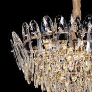 Crystal Chandelier, AURELIUS Magno, 11xE14, Diameter 60cm, Shiny Gold, Ρυθμιζόμενο ύψος, Metal and Crystal Crystal Chandeliers Προεπιλεγμένος τίτλος Alessandro Design