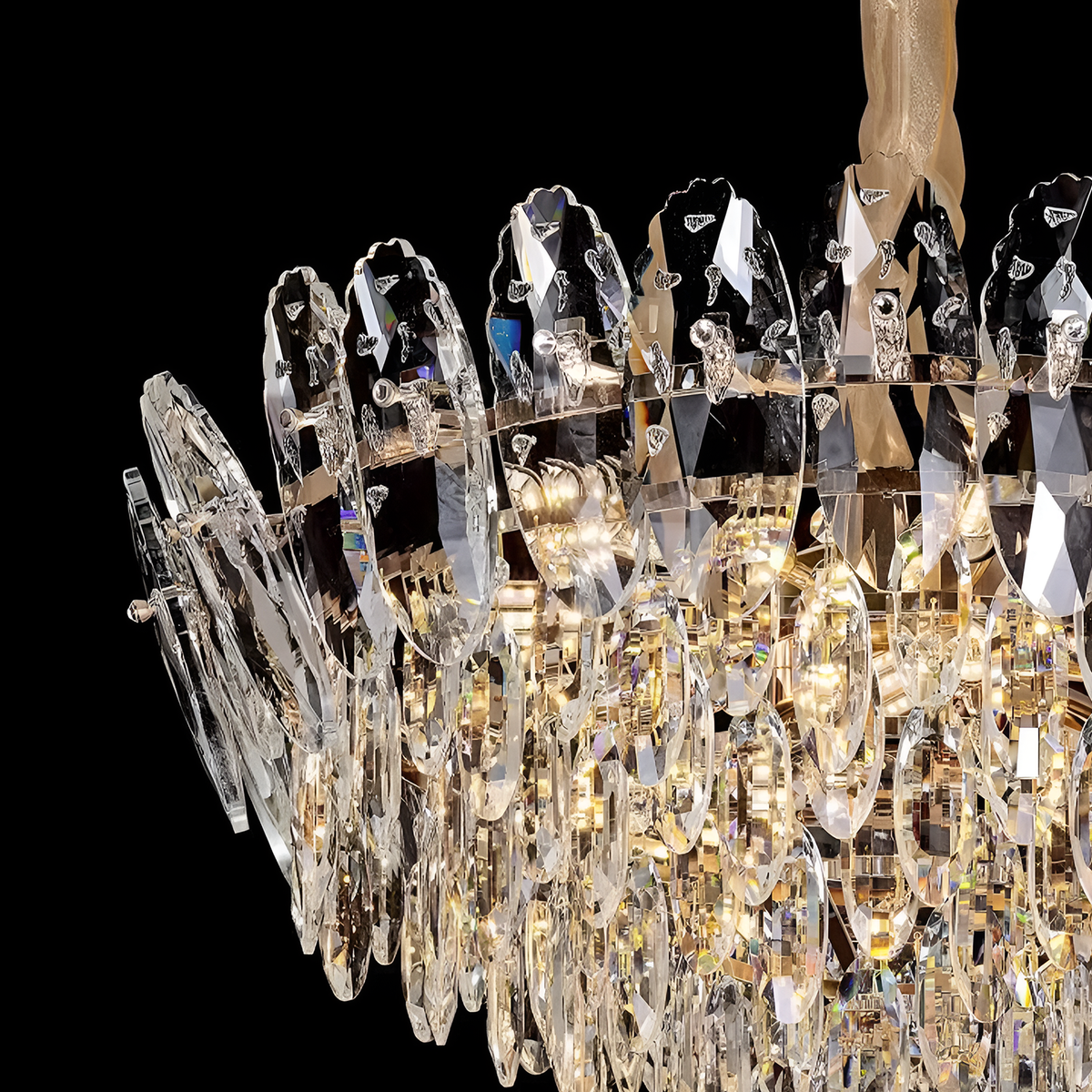 Crystal Chandelier, AURELIUS Magno, 11xE14, Diameter 60cm, Shiny Gold, Ρυθμιζόμενο ύψος, Metal and Crystal Crystal Chandeliers Προεπιλεγμένος τίτλος Alessandro Design