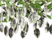Crystal LED Chandelier LLC211/400GN Στρογγυλός, 22W, Κρύο/Ζεστό/Ουδέτερο φως, Πράσινα κρύσταλλα, Γυαλιστερό Chrome Crystal Chandeliers Προεπιλεγμένος τίτλος Alessandro Design