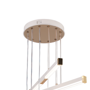 Κρεμαστός ακρυλικός πολυέλαιος LED LT183/6WH, 81W, Light 3000/4000/6000K, Λευκοί, ρυθμιζόμενου ύψους LED πολυέλαιοι με τηλεχειριστήριο Προεπιλεγμένος τίτλος Alessandro Design