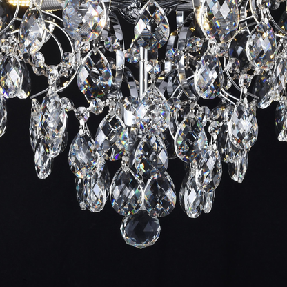 Crystal Chandelier CRYSTARA Nobile, 5x E14, Diameter 40cm, Shiny Chrome Crystal Chandeliers Προεπιλεγμένος τίτλος Alessandro Design