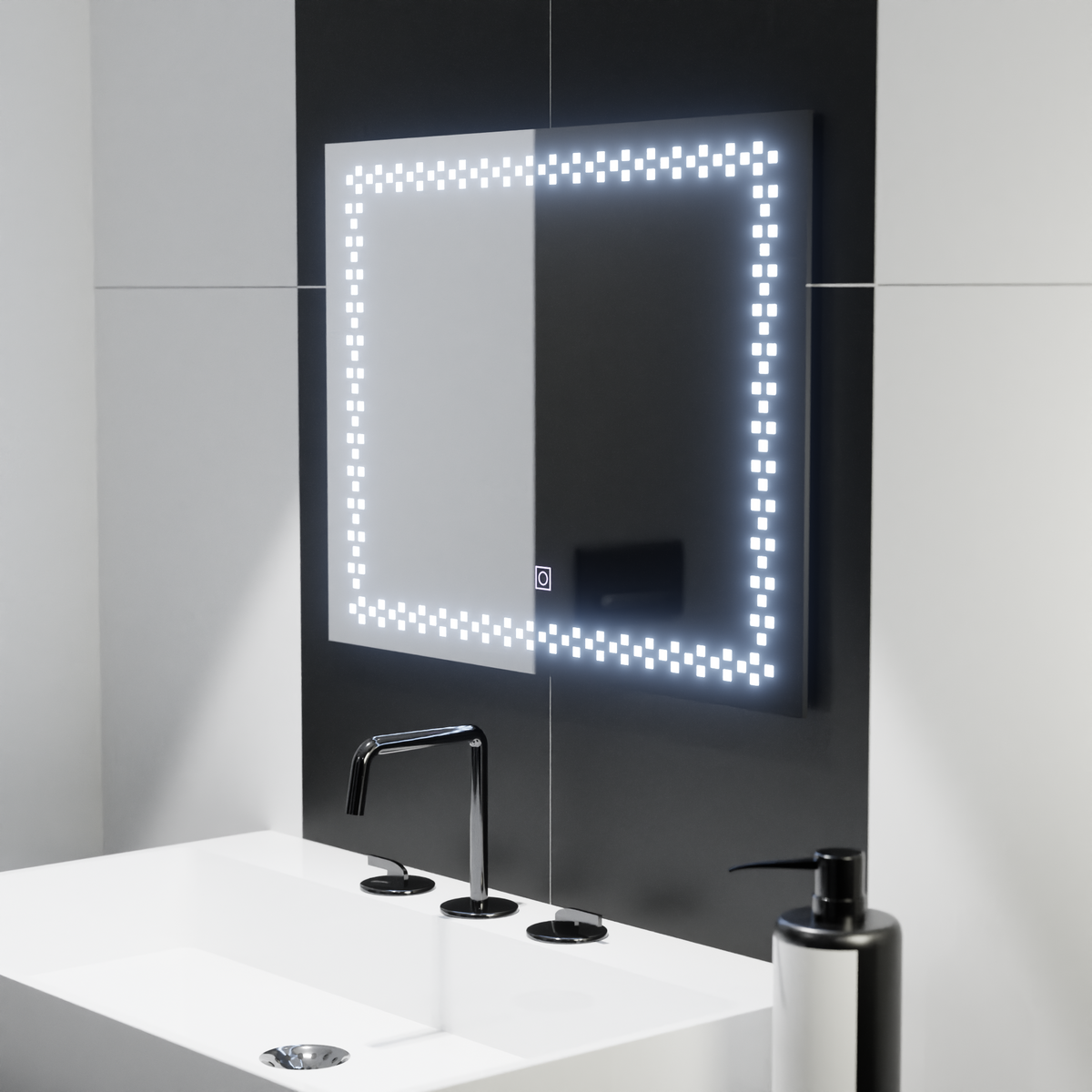 Ορθογώνιος καθρέφτης LED 80x60cm Stella Basic Touch Mirrors Korman C Προεπιλεγμένος τίτλος Alessandro Design