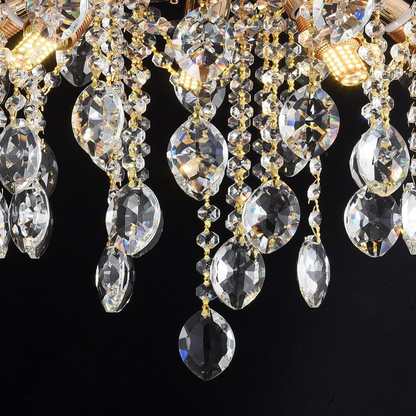 Crystal Chandelier PALERMO Eleganza 5xE14, Διάμετρος 50cm, Gold Crystal Chandeliers Προεπιλεγμένος τίτλος Alessandro Design