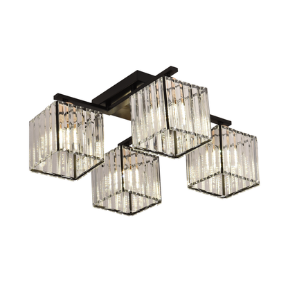 Georgian Chandelier, LC111/4BK, 4x E27, Black, Metal Classic Chandeliers Προεπιλεγμένος τίτλος Alessandro Design