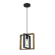 Vintage Chandelier LV560/1BK, 1xE27, Rustic Barn, Wood and Metal, Black Vintage Chandeliers Προεπιλεγμένος τίτλος Alessandro Design