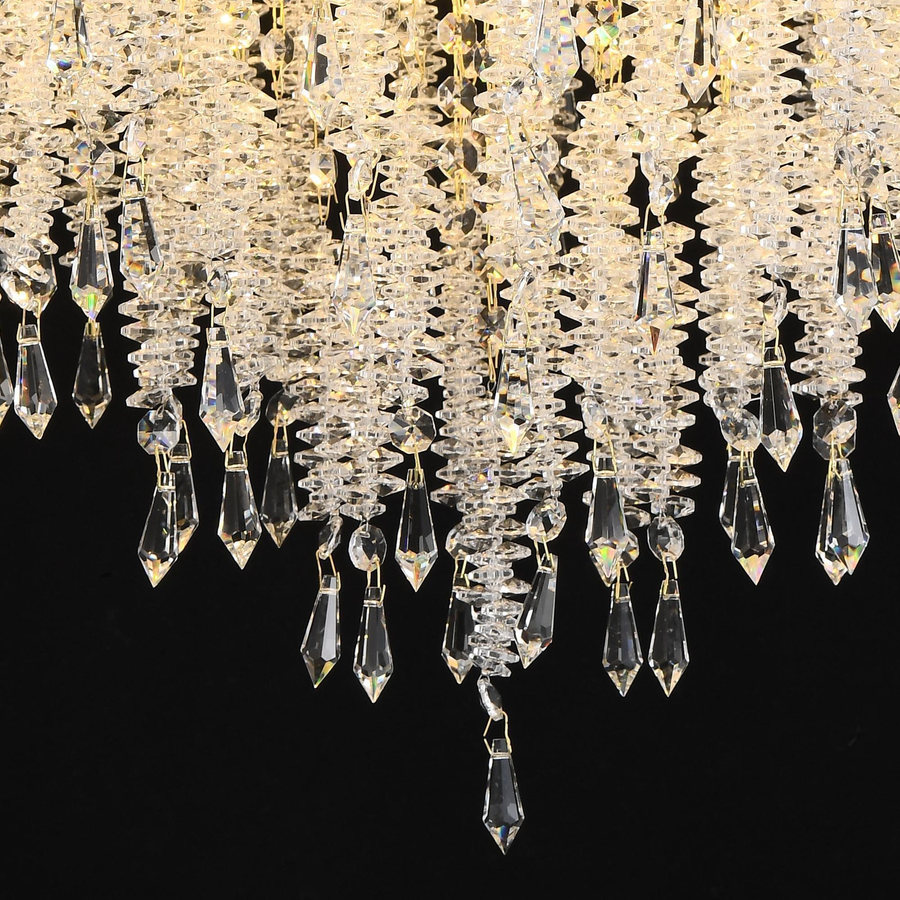 Crystal Chandelier STROZZI Magno 8xE14, Diameter 60cm, Gold Crystal Chandeliers Προεπιλεγμένος τίτλος Alessandro Design