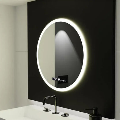 LED Στρογγυλός καθρέφτης, 70 cm, Elysee MotionGlow Marcello, Σύστημα αποθαμβώματος, Ρολόι & Θερμόμετρο, Καθρέφτες Dimabila Marcello Προεπιλεγμένος τίτλος Alessandro Design