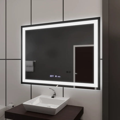 Ορθογώνιος καθρέφτης LED 120x80cm Vérité MotionGlow Marcello, Σύστημα αποθάμβωσης, Ρολόι & Θερμόμετρο, Ρυθμιζόμενοι Καθρέφτες Marcello Προεπιλεγμένος τίτλος Alessandro Design