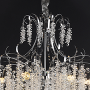 Crystal Candelabra CC9311/5CH, 5x E14, Διάμετρος 50 cm, Chrome Crystal Candelabra Προεπιλεγμένος τίτλος Alessandro Design