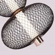 Κρεμαστός πολυέλαιος LED LM550/3BK, 12W, Light 3000/4000/6000K, Μαύροι μοντέρνοι πολυέλαιοι Προεπιλεγμένος τίτλος Alessandro Design