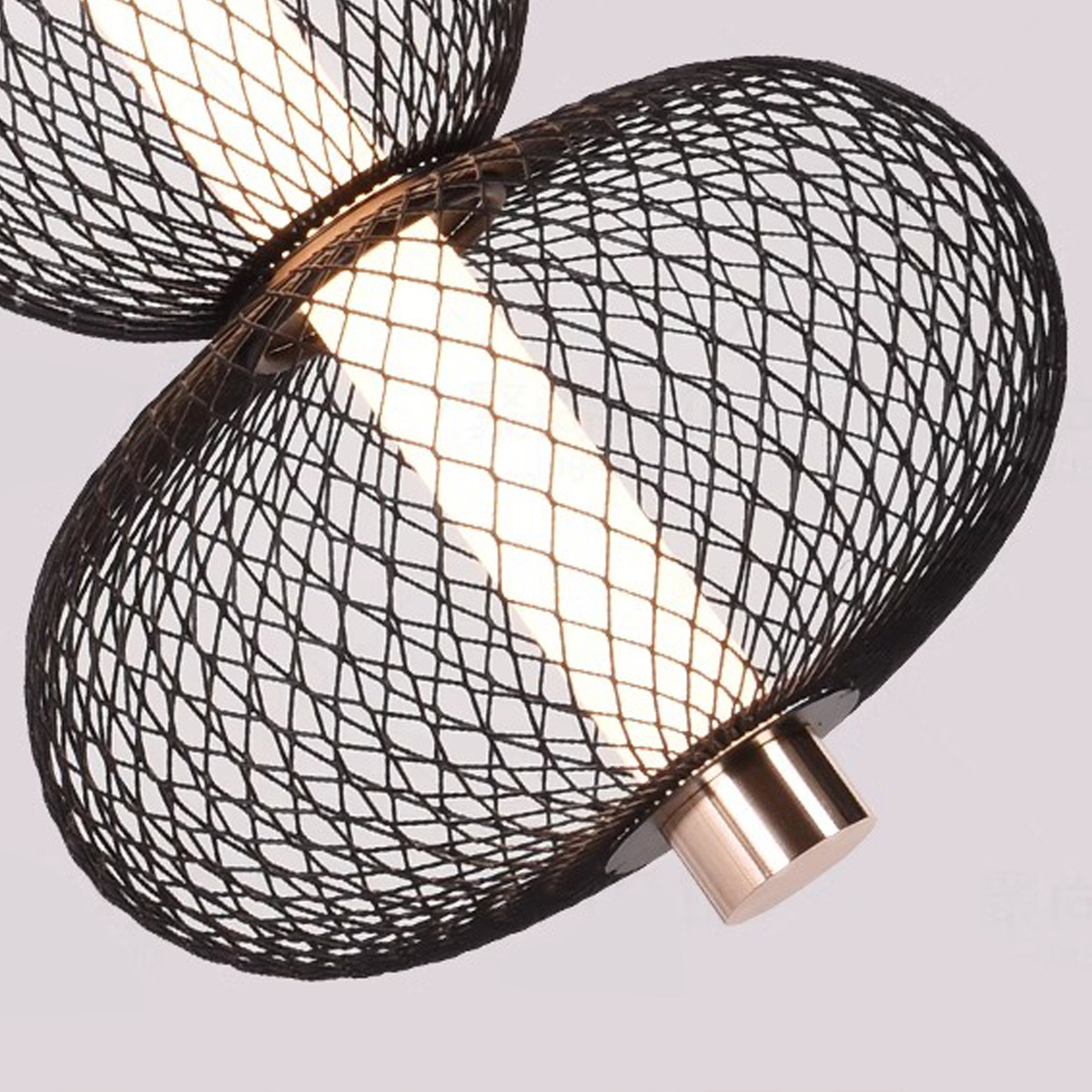 Κρεμαστός πολυέλαιος LED LM550/3BK, 12W, Light 3000/4000/6000K, Μαύροι μοντέρνοι πολυέλαιοι Προεπιλεγμένος τίτλος Alessandro Design