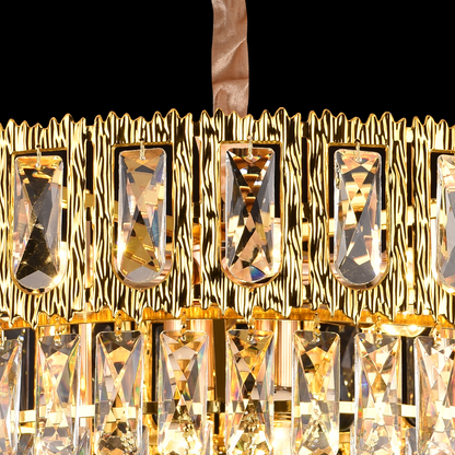Crystal Chandelier BELVEDERE Magno 8xE14, Διάμετρος 60cm, Γυαλιστερό Χρυσό, Ρυθμιζόμενο ύψος Κρυστάλλινος Πολυέλαιος Προεπιλεγμένος τίτλος Alessandro Design