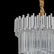 Crystal Chandelier CC110/600x1800CH, 28xE14, Διάμετρος 60cm, Ύψος 180cm, Χρώμιο και Ασημί, Ρυθμιζόμενο ύψος, Κομψή σχεδίαση Crystal Chandeliers Προεπιλεγμένος τίτλος Alessandro Design