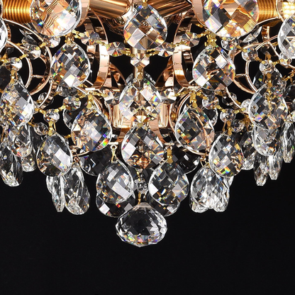 Crystal Chandelier CRYSTARA Nobile, 5x E14, Diameter 40cm, Shiny Gold Crystal Chandeliers Προεπιλεγμένος τίτλος Alessandro Design