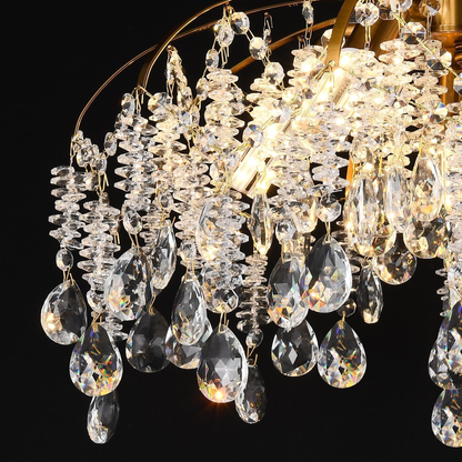 Crystal Candelabra CC9321/5FGD, 5x E14, Διάμετρος 50cm, Gold Crystal Candelabra Προεπιλεγμένος τίτλος Alessandro Design