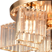 Modern Classic Chandelier Sasha, LC117/5GD, 5x E27, Metal and Crystal, Gold, Lampshade Classic Chandeliers Προεπιλεγμένος τίτλος Alessandro Design