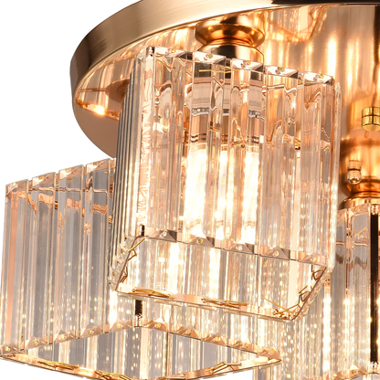 Modern Classic Chandelier Sasha, LC117/5GD, 5x E27, Metal and Crystal, Gold, Lampshade Classic Chandeliers Προεπιλεγμένος τίτλος Alessandro Design