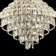 Πολυέλαιος Crystal Opal με τηλεχειριστήριο, 110W, Διάμετρος 35 cm, 3000K/4000/6000K, Γυαλιστερό Chrome, Ρυθμιζόμενο ύψος Crystal Chandeliers Προεπιλεγμένος τίτλος Alessandro Design