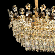 Crystal Chandelier FLORENCE Imperio 10x E14, 90cm, Shiny Gold, Ρυθμιζόμενο ύψος Crystal Chandeliers Προεπιλεγμένος τίτλος Alessandro Design