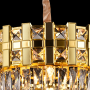 Crystal Chandelier BRAN Nobile 5xE14, Διάμετρος 40cm, Γυαλιστερό χρυσό, Ρυθμιζόμενο ύψος Crystal Chandeliers Προεπιλεγμένος τίτλος Alessandro Design